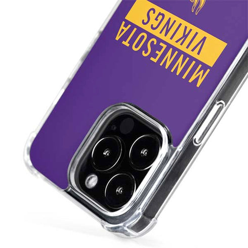 NFL Minnesota Vikings Purple Performance Series iPhone 15 Pro Max MagSafe Case