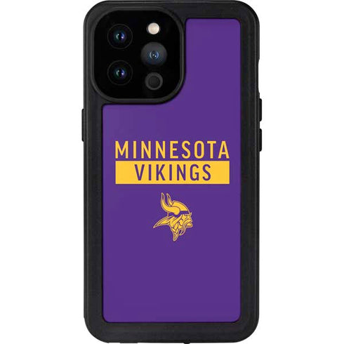 NFL Minnesota Vikings Purple Performance Series iPhone 14 Pro Max Waterproof Case