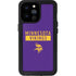 NFL Minnesota Vikings Purple Performance Series iPhone 14 Pro Max Waterproof Case