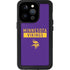 NFL Minnesota Vikings Purple Performance Series iPhone 14 Pro Waterproof Case