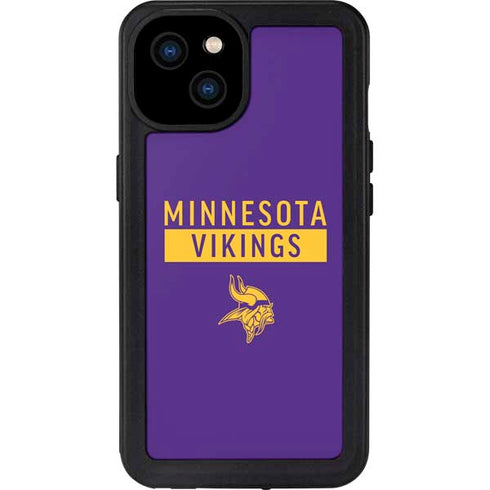 NFL Minnesota Vikings Purple Performance Series iPhone 15 Plus Waterproof Case