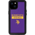 NFL Minnesota Vikings Purple Performance Series iPhone 15 Plus Waterproof Case