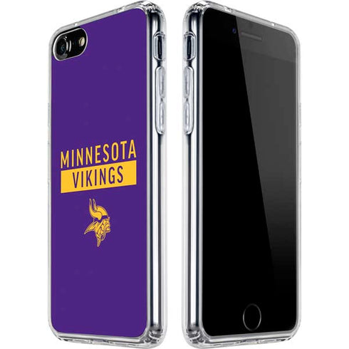 NFL Minnesota Vikings Purple Performance Series iPhone SE (2nd & 3rd Gen) Clear Case