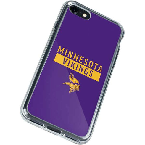 NFL Minnesota Vikings Purple Performance Series iPhone SE (2nd & 3rd Gen) Clear Case