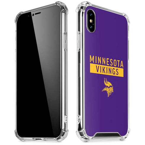 NFL Minnesota Vikings Purple Performance Series iPhone XS Max Clear Case