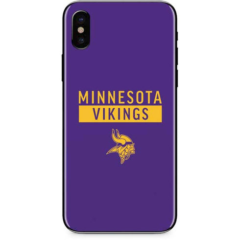 NFL Minnesota Vikings Purple Performance Series iPhone XS Skin