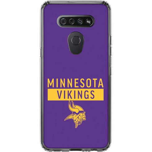 NFL Minnesota Vikings Purple Performance Series LG K51/Q51 Clear Case