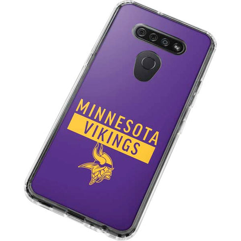 NFL Minnesota Vikings Purple Performance Series LG K51/Q51 Clear Case
