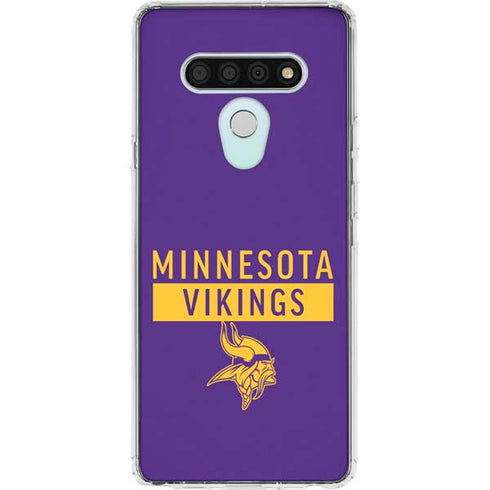 NFL Minnesota Vikings Purple Performance Series LG Stylo 6 Clear Case