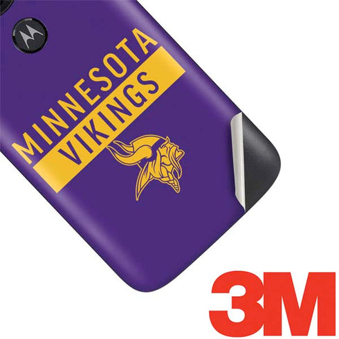 NFL Minnesota Vikings Purple Performance Series Moto E5 Play Skin