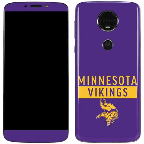NFL Minnesota Vikings Purple Performance Series Moto E5 Plus Skin