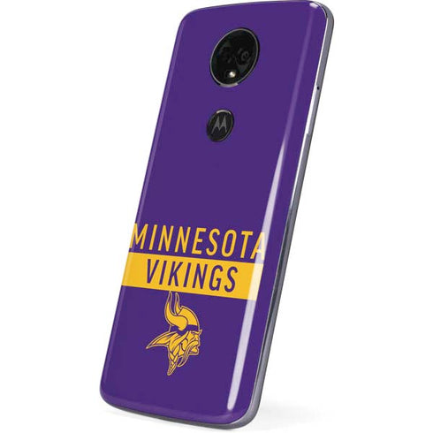 NFL Minnesota Vikings Purple Performance Series Moto E5 Plus Skin