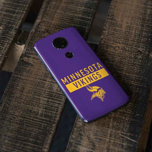 NFL Minnesota Vikings Purple Performance Series Moto E5 Plus Skin