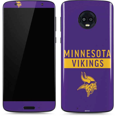 NFL Minnesota Vikings Purple Performance Series Moto G6 Skin