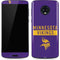 NFL Minnesota Vikings Purple Performance Series Moto G6 Skin
