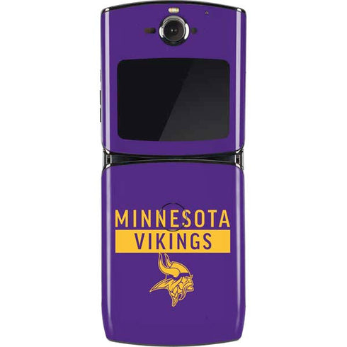 NFL Minnesota Vikings Purple Performance Series Motorola RAZR Skin