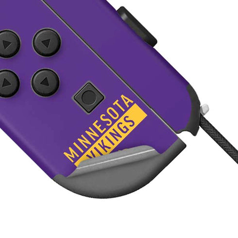 NFL Minnesota Vikings Purple Performance Series Nintendo Joy-Con (L/R) Controller Skin