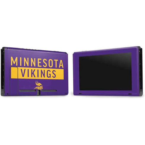 NFL Minnesota Vikings Purple Performance Series Nintendo Switch Bundle Skin