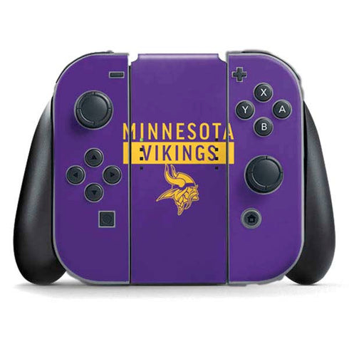 NFL Minnesota Vikings Purple Performance Series Nintendo Switch (2017-2021) Joy-Con Controller Skin