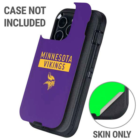 NFL Minnesota Vikings Purple Performance Series Otterbox Defender iPhone Skin