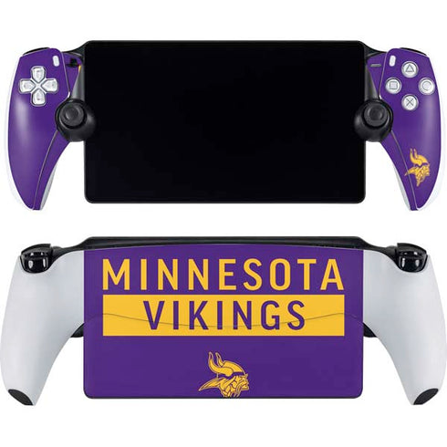 NFL Minnesota Vikings Purple Performance Series PlayStation Portal Remote Player Skin