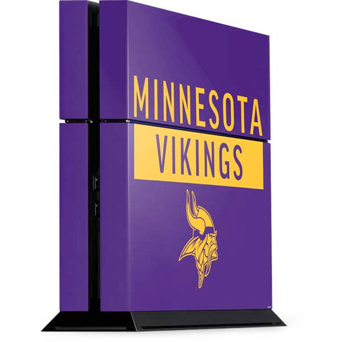 NFL Minnesota Vikings Purple Performance Series PS4 Console Skin