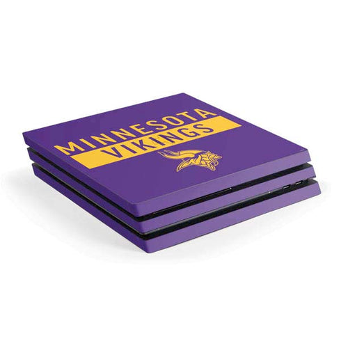 NFL Minnesota Vikings Purple Performance Series PS4 Pro Console Skin