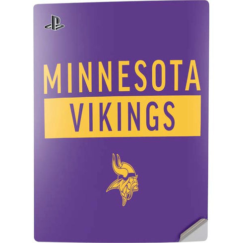 NFL Minnesota Vikings Purple Performance Series PS5 Digital Edition Console Skin