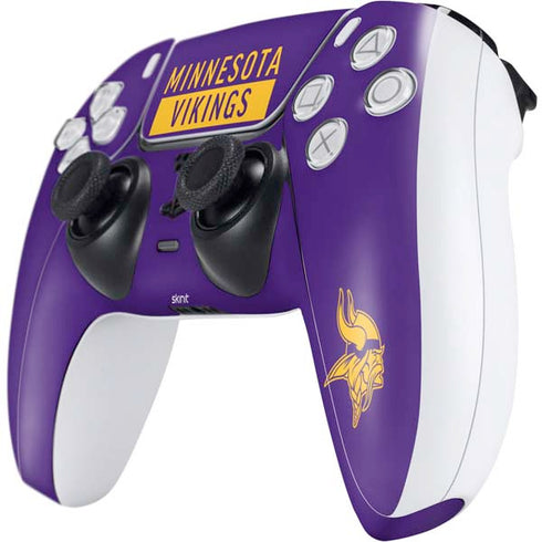 NFL Minnesota Vikings Purple Performance Series PS5 Controller Skin