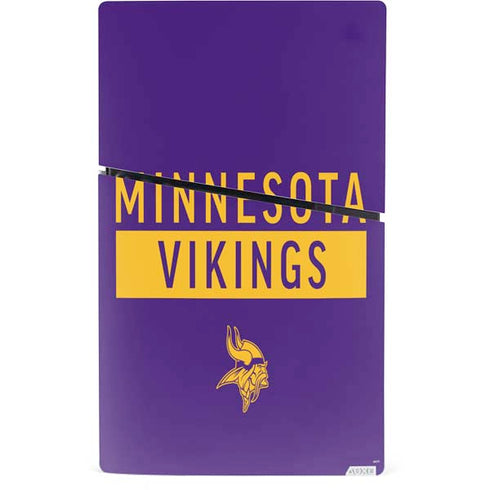 NFL Minnesota Vikings Purple Performance Series PS5 Slim Digital Edition Bundle Skin