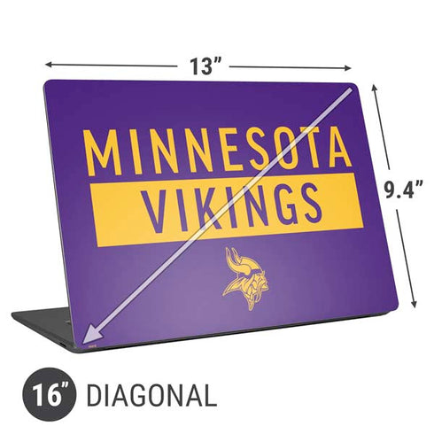 NFL Minnesota Vikings Purple Performance Series Universal Laptop 16in (13 x 9.4in) Skin