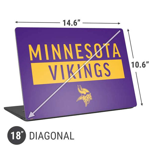 NFL Minnesota Vikings Purple Performance Series Universal Laptop 18in (14.6 x 10.6in) Skin