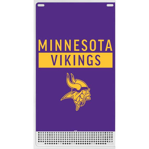 NFL Minnesota Vikings Purple Performance Series Xbox Series S Bundle Skin