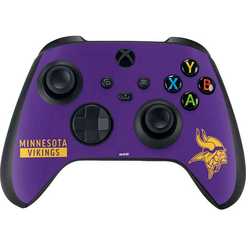 NFL Minnesota Vikings Purple Performance Series Xbox Series X Bundle Skin