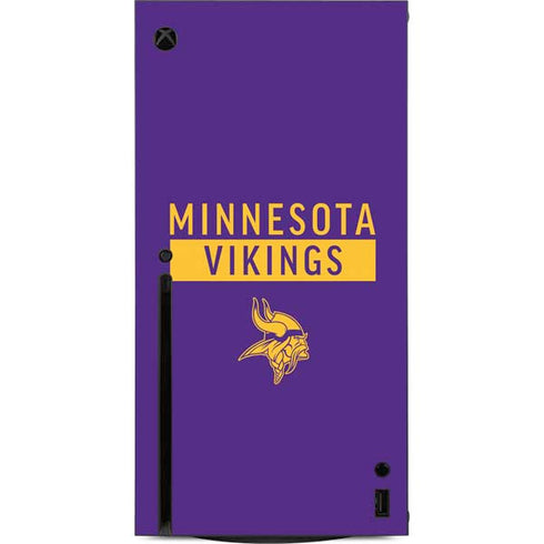 NFL Minnesota Vikings Purple Performance Series Xbox Series X Console Skin