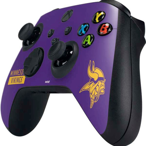 NFL Minnesota Vikings Purple Performance Series Xbox Series X Controller Skin