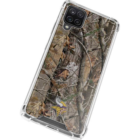 NFL Minnesota Vikings Realtree AP Camo Galaxy A12 Clear Case