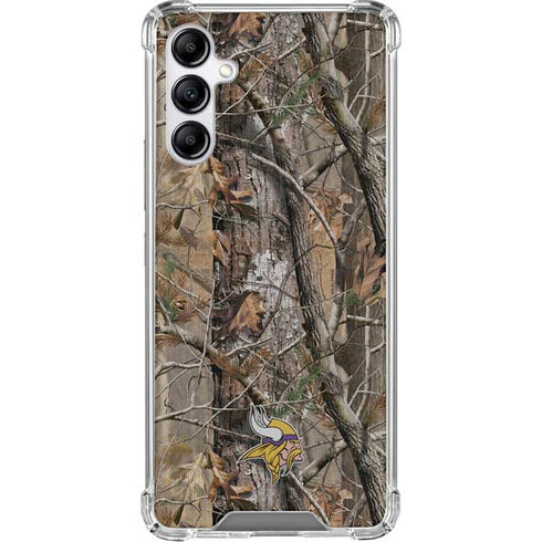 NFL Minnesota Vikings Realtree AP Camo Galaxy A15 5G Clear Case