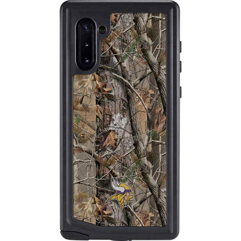 NFL Minnesota Vikings Realtree AP Camo Galaxy Note 10 Waterproof Case