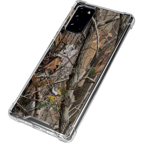 NFL Minnesota Vikings Realtree AP Camo Galaxy Note20 5G Clear Case
