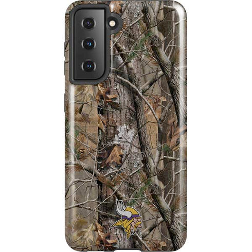 NFL Minnesota Vikings Realtree AP Camo Galaxy S21 5G Pro Case