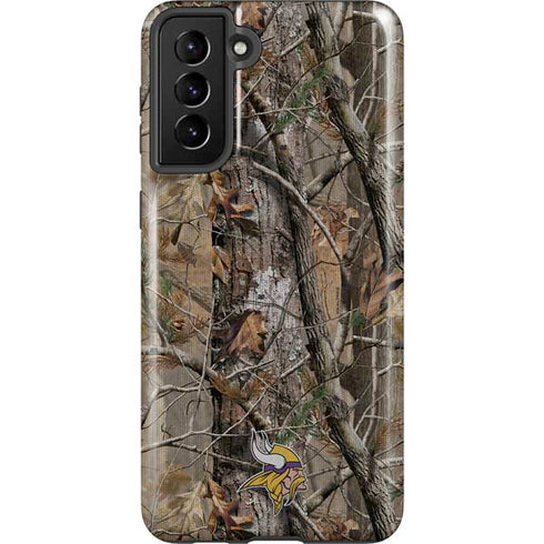 NFL Minnesota Vikings Realtree AP Camo Galaxy S21 FE Pro Case