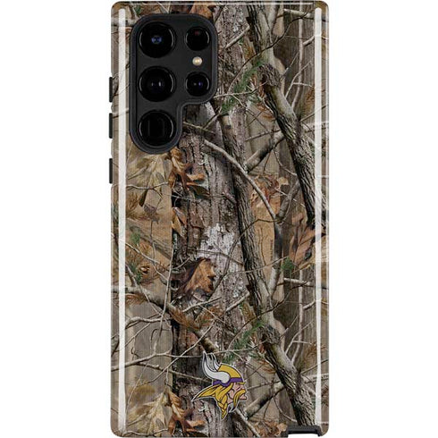 NFL Minnesota Vikings Realtree AP Camo Galaxy S22 Ultra Pro Case