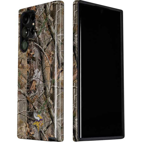 NFL Minnesota Vikings Realtree AP Camo Galaxy S22 Ultra Pro Case