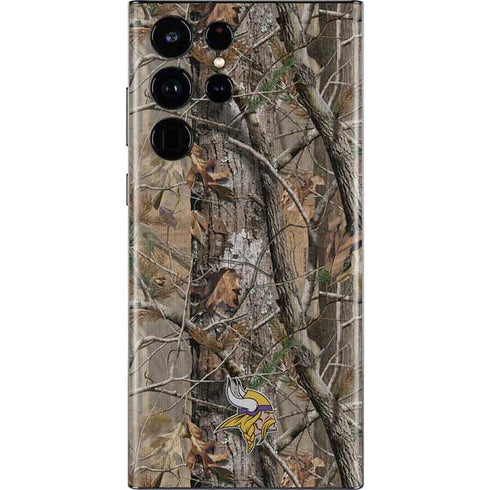 NFL Minnesota Vikings Realtree AP Camo Galaxy S22 Ultra Skin