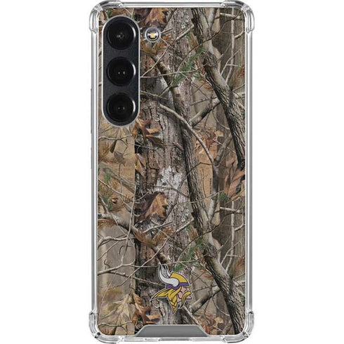 NFL Minnesota Vikings Realtree AP Camo Galaxy S23 Clear Case