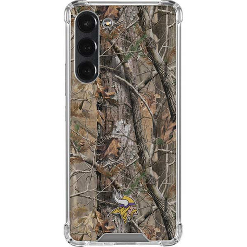 NFL Minnesota Vikings Realtree AP Camo Galaxy S23 Plus Clear Case