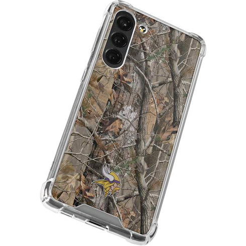 NFL Minnesota Vikings Realtree AP Camo Galaxy S23 Plus Clear Case