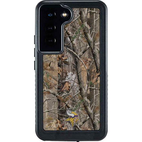 NFL Minnesota Vikings Realtree AP Camo Galaxy S23 Waterproof Case