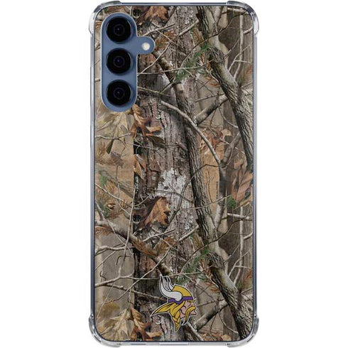 NFL Minnesota Vikings Realtree AP Camo Galaxy S24 Clear Case